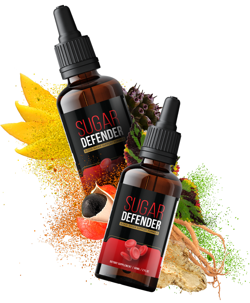 2 Bottles of Sugar Defender with fruits